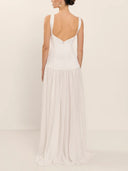 Elegant Bodycon Chiffon Flowing Maxi Dress