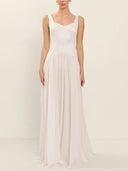 Elegant Bodycon Chiffon Flowing Maxi Dress