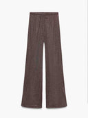 Exquisite Asymmetrical Shawl Pants Two-Piece Set