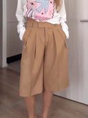 Vintage Belt Vest And Shorts Set - Shorts