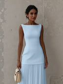 Exquisite Boat Neckline Maxi Top