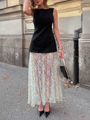 Elegant Sleeveless Structured Black Top