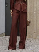 Fashionable Casual High-waist Wide-leg Pants