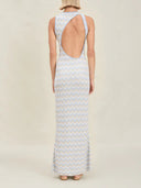 Exquisite Asymmetric Open Back Knitted Maxi Dress