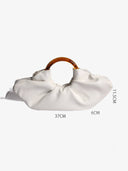 Curved Acrylic Handle Tote Bag