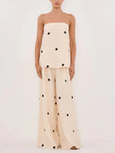 Classic Polka Dot Print Off-Shoulder Tank Top