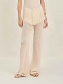 Exquisite Knit Elastic Waistband Pants