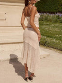 Elegant Sequin Knit Spaghetti Strap Top