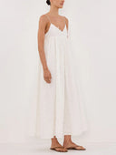 Elegant V-neck Exquisite Small Tassel Midi Dress