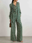 Retro Playful Bow Polka Dot Print Shirt