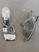 Minimalist High-heel Slippers