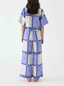 Exclusive Dreamy Galaxy Sun Print Wide-leg Pants