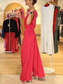 Sleeveless T-shirt And Wide Leg Pants Suit