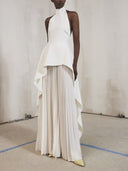 Elegant Pleated Wide-leg Pants