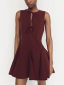 Elegant Bow Triangle Hem Mini Dress