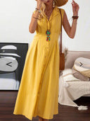 Lapel A- Line Dress