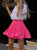 Ruffled Hem Mini Skirt