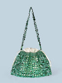 Hollow-out Woven Handbag Underarm Bag