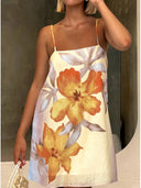 Sling Printed Mini Dress