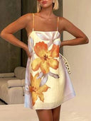 Sling Printed Mini Dress