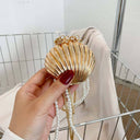 Shell Pearl Double Chain Bag