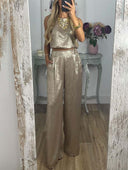 Casual Vest And Trousers Two-piece Set