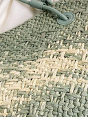 Gradient Colorful Hand-woven Beach Straw Bag