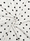 Polka Dot Suspender Irregular  Swing Collar Dress