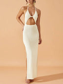 Hollow Knit Bikini Cover-up Sun Protection Suit