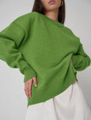 All-Match Casual Crewneck Knit Sweater