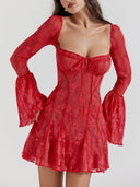 Black Lace Corset Dress