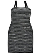 Rhinestone Slim Sling Mini Dress