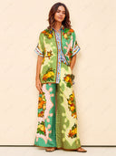 Multicolor Print Lemon Pants
