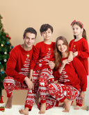 Red Christmas Tree Print Fmalily Matching Pajamas Sets