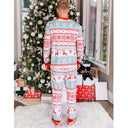 Christmas deer Snowflake Family Matching Pajama Set