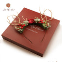 Rose Antler Christmas Reindeer Headband