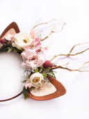 Burgundy Spring Christmas Reindeer Headband