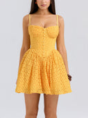 Vintage Lace Sexy Strap Mini Dress