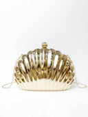 Metal Shell Clutch Party Evening Bag