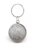 Round Crystal Rhinestone Wrist Tote
