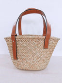 Mitsubishi Straw Bias Shoulder Bags
