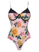 Exquisite  Spaghetti Strap Structured One-Piece Swimsuit