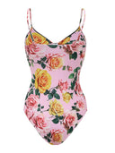 Exquisite  Spaghetti Strap Structured One-Piece Swimsuit
