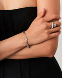 Timepiece Link Chain Bracelet | Platinum Plated
