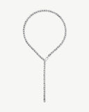 Square Paperclip Chain Necklace | Platinum Plated