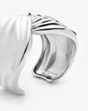 MARKGONG Draped Statement Cuff | Silver Plated