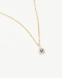 Solid Gold December Birthstone Pendant Necklace | 14ct Solid Gold/Tanzanite