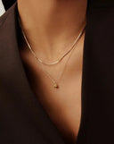 Solid Gold November Birthstone Pendant Necklace | 14ct Solid Gold/Citrine