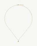 Solid Gold August Birthstone Pendant Necklace | 14ct Solid Gold/Peridot