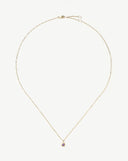 Solid Gold February Birthstone Pendant Necklace | 14ct Solid Gold/Amethyst